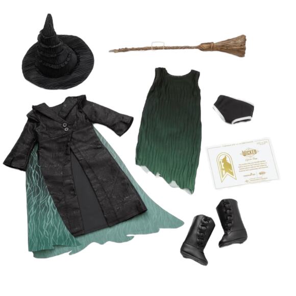 American Girl Wicked Elphaba Doll Collector Series Limited Edition Witch Costume - Picture 13 of 16